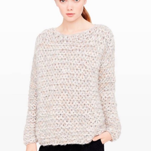 CLUB MONACO Chunky pastel mix sweater Alpaca Blend Small - Picture 9 of 9